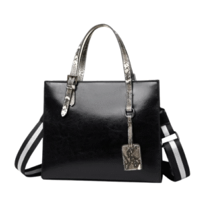 Midnight Luxe Structured Tote
