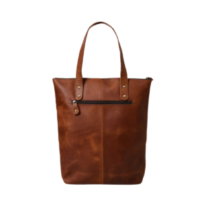 Classic Tan Leather Tote Bag